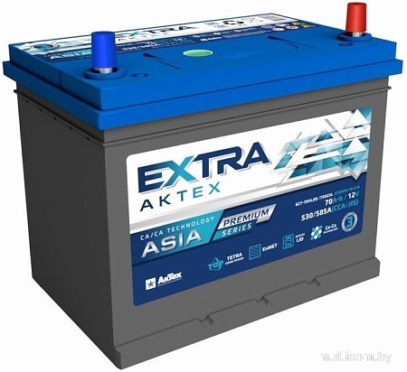 Автомобильный аккумулятор АкТех Extra Premium Asia R+ (70 А·ч)