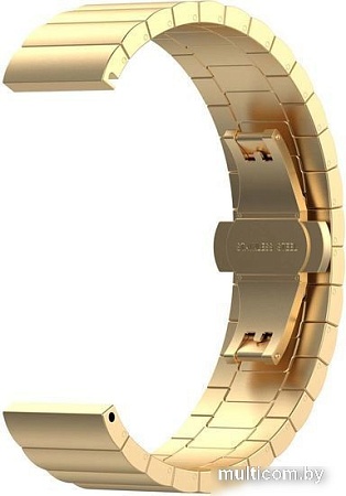 Браслет Rumi Snake металлический блочный 20 мм (золотистый )