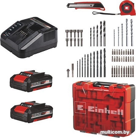 Ударная дрель-шуруповерт Einhell TE-CD 18/40 Li-i +64 4513992 (с 2-мя АКБ, кейс)