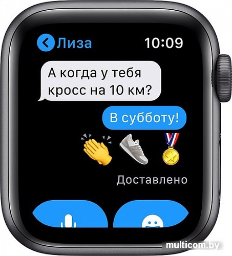 Умные часы Apple Watch SE 40 мм (алюминий серый космос/темная ночь)