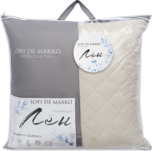 Спальная подушка Sofi De MarkO Лен 70x70 Под- Лн-70х70