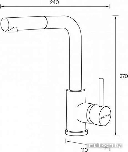 Смеситель Paulmark Kassel Ka214311-NI (никель)