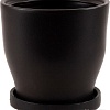 Вазон Белбогемия Крокус №2 4102 (черный матовый)