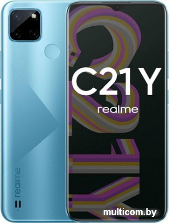 Смартфон Realme C21Y RMX3263 4GB/64GB азиатская версия (голубой)