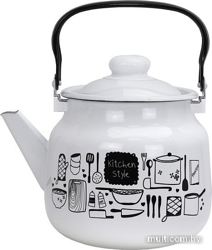 Чайник без свистка Эмаль 01-2711/4М (kitchen)