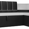 Угловой диван Mebelico Тефида 107535 (правый, белый/черный)