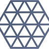 Подставка под горячее Zone Trivet Triangles Denim 330343