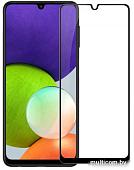 Защитное стекло Case Full Glue для Galaxy A22 4G (черный)