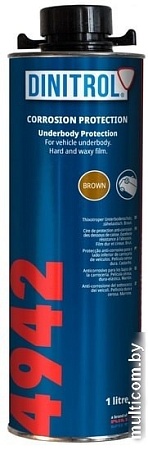 Антикоррозийные, антигравийные средства для кузова Dinitrol 4941 для днища и арок 1л, евробаллон