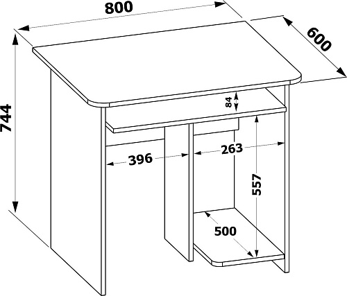 Стол Сокол КСТ-21.1 (дуб сонома)