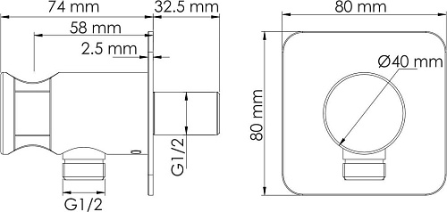 Шланговое подключение Wasserkraft A275