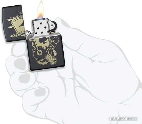 Зажигалка Zippo Gambling Design 49257-000003