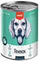 Консервированный корм для собак Wanpy Dog ягненок (375 г)