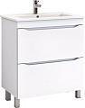 Vigo Тумба Grani 750-0-2 под умывальник Оскар 75 напольная (белый)