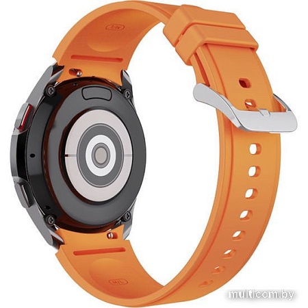 Ремешок Rumi Classic силиконовый для Samsung Galaxy Watch4/5 (20 мм, оранжевый)