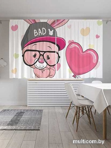 Комплект штор JoyArty Плохой зайчик Oxford DeLux 1.45x1.8 м (2 шт)