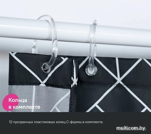 Шторка-занавеска для ванны IDDIS Basic BB02P18i11