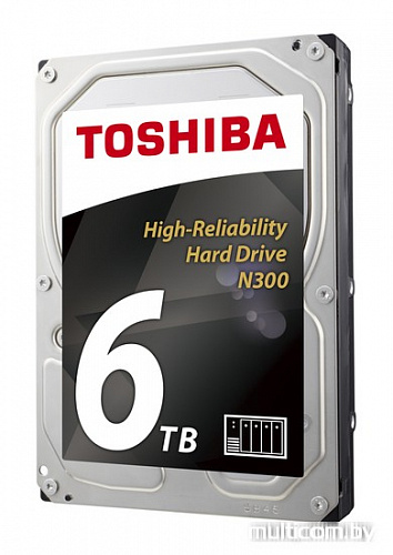 Жесткий диск Toshiba N300 6TB [HDWN160UZSVA]