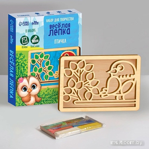 Набор для лепки Лесная мастерская Пластилиновые картинки. Птица 7827536