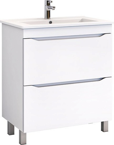 Vigo Тумба Grani 750-0-2 под умывальник Оскар 75 напольная (белый)