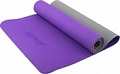 Коврик Starfit FM-201 TPE (5 мм, фиолетовый/серый)