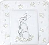 Пеленальный матрас Sweet Baby Foresta Magica Grigio Oliva 80x71 (заяц серый/оливковый)