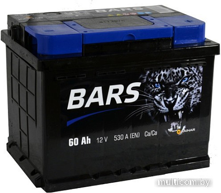 Автомобильный аккумулятор BARS 6СТ-60 Евро (60 А·ч)