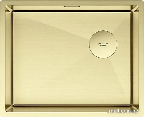 Кухонная мойка Paulmark Next-Skew 54 UNI PM885444-LG (золото/светлое золото)