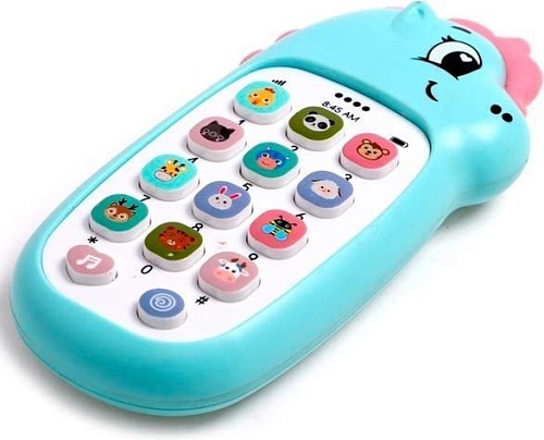 Развивающая игрушка Zabiaka Любимый единорог 7319088 (голубой)