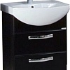 Акватон Тумба Ария 50 М с умывальником Смайл 50 (черный)