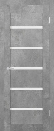 Юркас Stark ST8 ДО 60x200 (бетон светлый/мателюкс матовое)