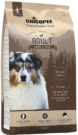 Сухой корм для собак Chicopee CNL Adult Lamb & Rice 15 кг