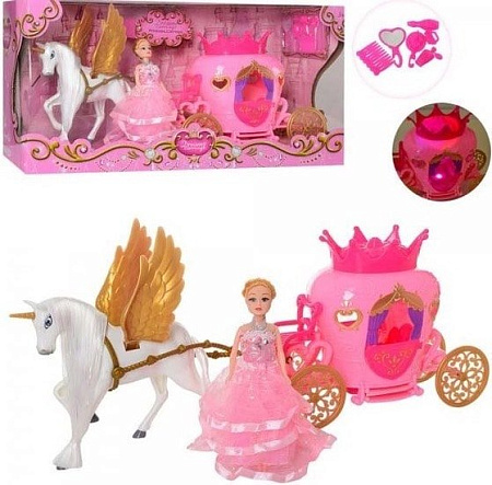 Кукла Наша Игрушка Карета Волшебная сказка 2204D