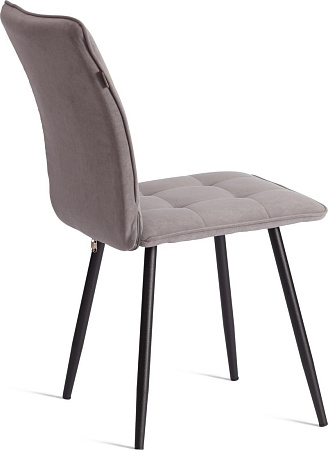 Стул TetChair Bari LT флок (серый/черный)