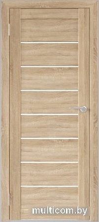 Межкомнатная дверь Юни Бона 01 70x200 (дуб сонома/стекло белое)