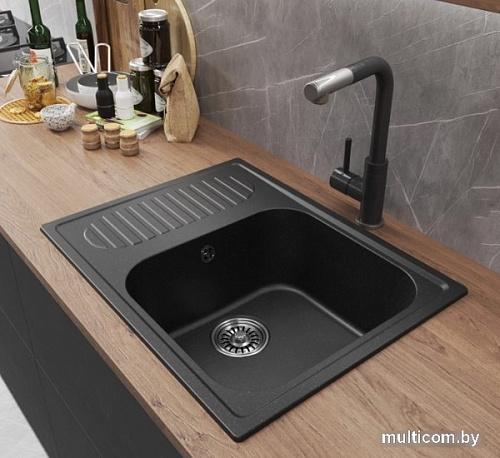 Кухонная мойка Mixline ML-GM18 551970 (черный)