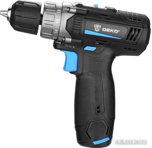 Дрель-шуруповерт Deko DKCD12V PRO 083-1007 (с 2-мя АКБ, кейс)