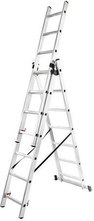Лестница-трансформер ForceKraft BL-E311 (3x11 ступеней)