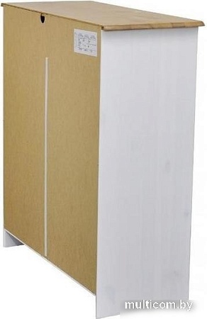 Комод Диприз Ром 2 двери 2 ящика Д 1349.1 (белый воск/антик)