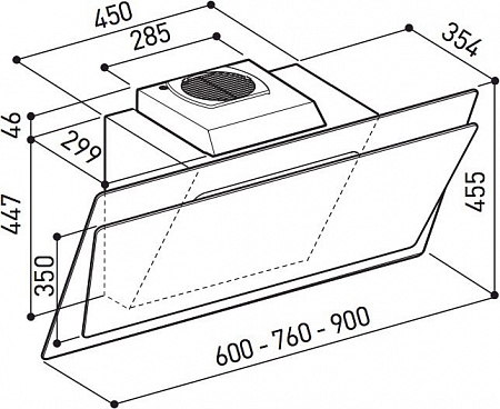 Кухонная вытяжка Korting KHC67070GWN