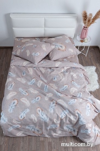 Постельное белье Миланика Перья 2сп (бязь)