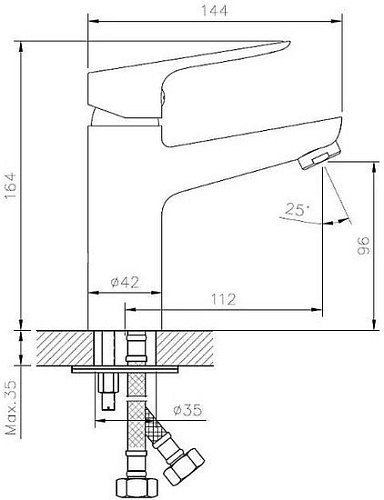 Смеситель Esko Delhi DL 26