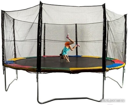Батут Sundays Acrobat-D312 (зеленый, с сеткой)