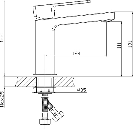 Смеситель Lauter Cascade 21СК655BS