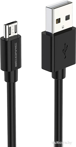 Кабель Atomic HQ-Base 30.240 USB Type-A - microUSB (1 м, черный)
