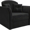 Кресло-кровать Мебель-АРС Малютка №2 (велюр, черный НВ-178 17)