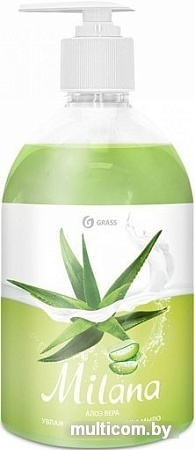 Grass Крем-мыло жидкое увлажняющее Milana алоэ вера 500 мл