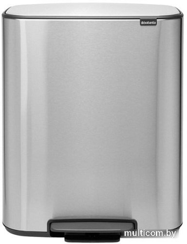 Brabantia Bo Pedal Bin 60 л (стальной матовый)
