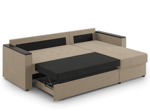 Угловой диван Mio Tesoro Атланта Лайт 111 (Savana Camel)