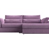 Угловой диван Mebelico Пекин 115413 (правый, микровельвет, сиреневый)